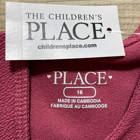 The Children’s Place Girls Ruffle Jacquard Tiered‎ Dress Size 16 Malaga Rose - Picture 7 of 10